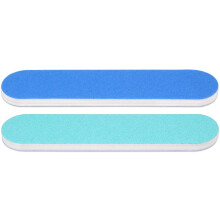 25pcs - PANA Mini Double-Sided Emery Nail File for Manicure Pedicure Natural and Acrylic Nails - Blue/Light Blue (Grit 100/180)
