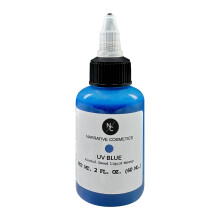 Berttande kosmetika UV -fluorescerande alkohol Airbrush Paints - 2 fl oz Gldeffekt Vattentt svettsker mycket pigmenterad flytande makeup fr