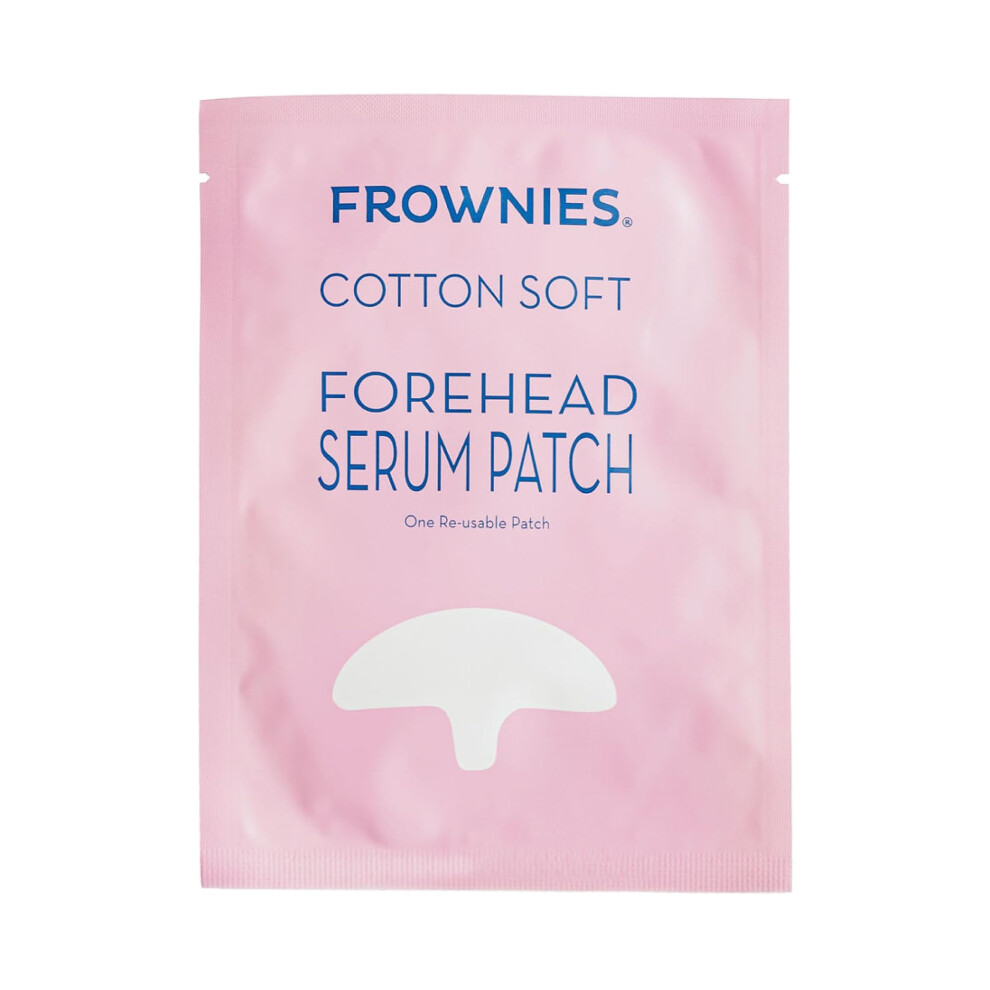 Froncement Frownies Cotton Soft Forehead Serum Patch - Serum Infused Forehead Wrinkle Patch For Fine Lines & Wrinkles - Reusable Hypoallergenic Facial Patch
