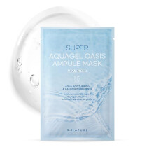 S.NATURE SUPER AQUAGEL OASIS AMPULLENMASKE | Feuchtigkeitsspendende, beruhigende Hautunreinheitenpflege | Hyaluronsure Allantoin | Koreanische Gesic
