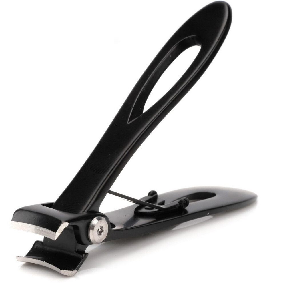 Ayevision Black Nail Clippers 16Mm Wide Large Jaw Opening For Thick Nail Stainless Steel Fingernail And Toenail Nipper Cutter Podiatry Trimmer Pedicure Man