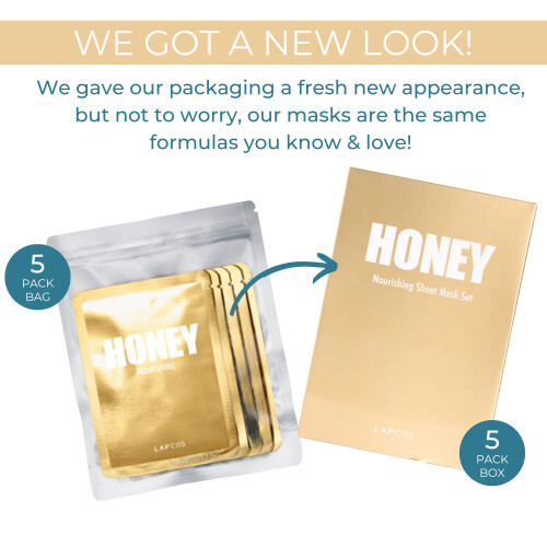 Honig Beauty Sheet Mask Set, Nährend 1