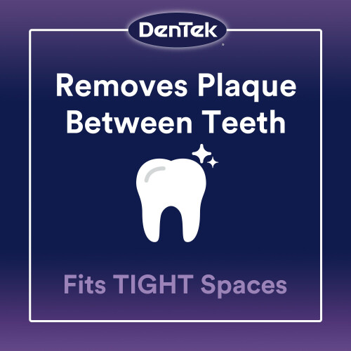 DenTek Easy Brush Plaque Control Interdental Cleaners Tight 16 Count 3 Pack 2