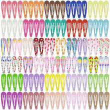 YAOKUA 120PCS spony do vlasu 2palcov spony do vlasu pro batolata dvky protiskluzov barevn kovov spony do vlasu pro eny zvrata ovoce kvetiny do
