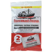 Fisherman's Friend Original extra stark hostdmpande sugtabletter 20 antal (frpackning med 2)