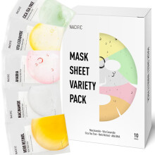 KOSBEAUTY NACIFIC Premium 10 arkin kasvonaamio Skincare Korean Variety Pack täydelliseen ihon ravintoon - Hyaluronihappokeramidi ja vitamiinipitoinen