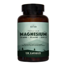 Natural Rhythm Triple Calm Magnesium 150 mg 120 Kapseln Magnesiumkomplex-Verbindungsprparat mit Magnesiumglycinatmalat und Taurat.