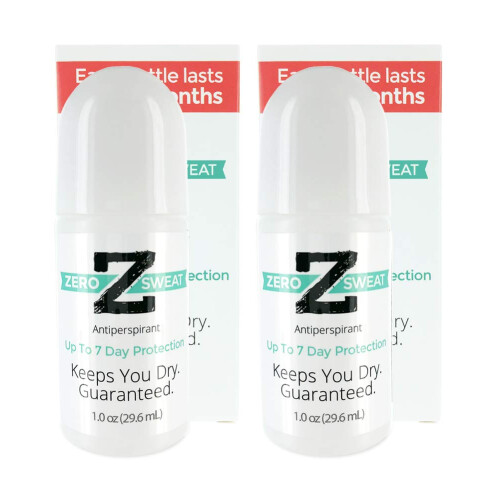 ZeroSweat Antiperspirant Deodorant | Clinical Strength Hyperhidrosis Treatment - Reduces Armpit Sweat (2 Pack)