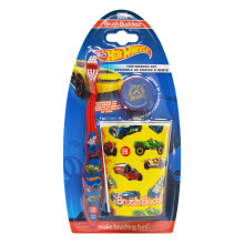 Kit de Cepillos de Dientes Brush Buddies Hot Wheels para Niños, Manuales para Niños de 2-4 Años