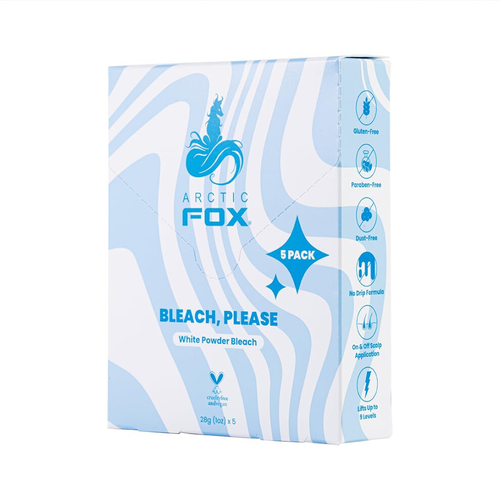 Arctic Fox Bleach Please White Powder Bleach 5Er-Pack Beutel (5 X 1 Oz) Vorrat Anlegen Und Sparen! Perfekt F R Mehrfache Ausbesserungen, Highligh-image