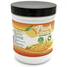 Pâte de sucre moyenne - Cire épilatoire bio à la pêche 45 Oz.