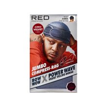 RED Premium Bow Wow X Power Wave Durag, 360 Wave Kompressionskappe für Männer & Frauen