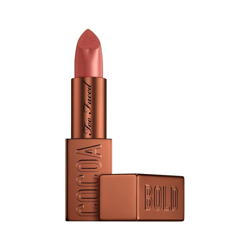 Too Faced Brown Cocoa Bold Lipstick | Matte Vegan + Cruelty Free 0.12 Ounce Chocolate Chip