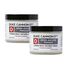 Duke Cannon News Anchor Hold Pomade - Sterke fixatie en natuurlijke afwerking (Pak van 2 4,6 oz.)
