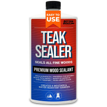 Teak Sealer and Oil for Wood Includes Cleaner and Brightener for Outdoor Furniture Boats Indoor Furniture and Shower Stools Restores and Se