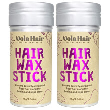 Dolahair Haarwachs-Stick für fliegende Haare, Glätten und Slick Back - Haarpomade für Frauen und Kinder (2er Pack)