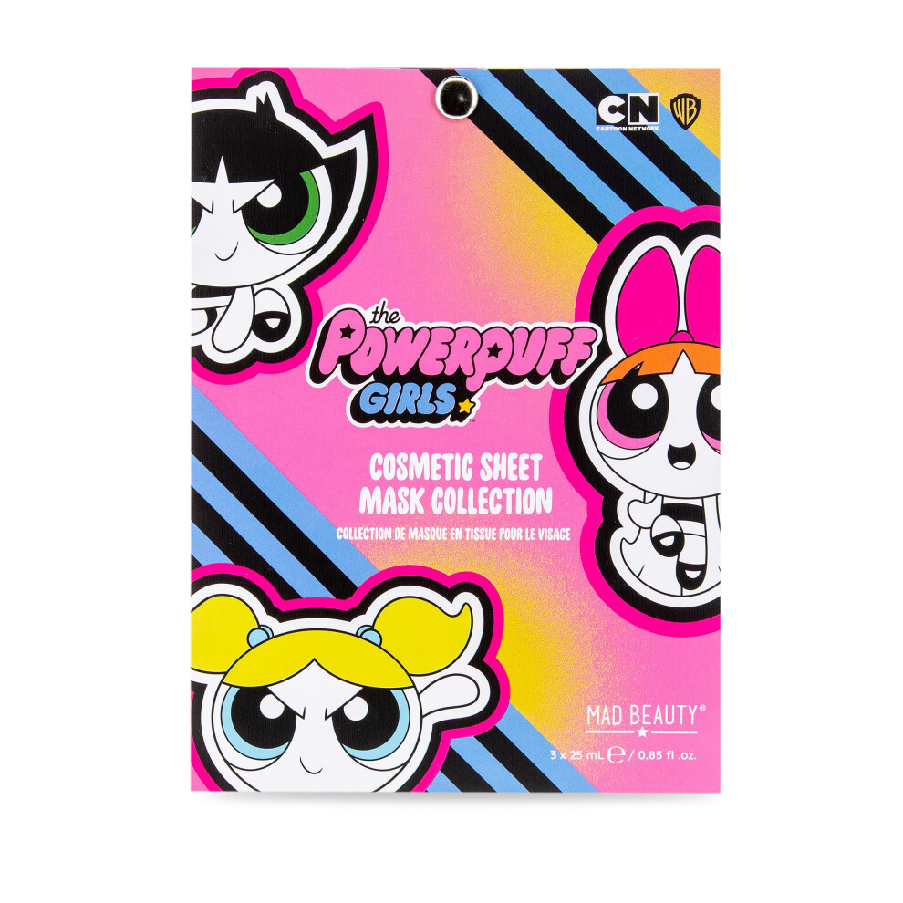 Mad Beauty Powerpuff Girls Girls Face Mask 3Pc Set