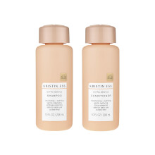 Kristin ess haar extra zachte shampoo + conditioner bundel - gevoelige huid + hoofdhuid reinigt voedend + kalmerende hydraterende conditioner veg