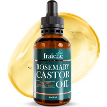 Live Fraiche Rosemary Castor Oil for Hair Growth Oil (16 uncji) Naturalne serum na porost wlosw - Czysty olej rycynowy z olejkiem rozmarynowym na po