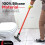 Rodo de piso de silicone com cabo longo de 55 polegadas Lmina de silicone fundido nico de 12 polegadas Junta giratria 360 - Rodo de piso multi 4