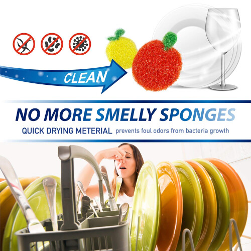 Say & Sincere Multi-Use Non-Scratch Scrubber Dish Sponge (5 Pack) 1