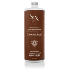 SunFX Caribbean Rapid  All Natural Spray Tanning Solution (1L/33,8 fl oz MITTSOMMER)