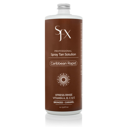 Sunfx Caribbean Rapid - Toute solution de bronzage naturel (1L / 33,8 fl oz mi-   t   )