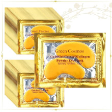 Grner Kosmos. 30 Paar 24-Karat-Gold-Augenklappen, Goldkristall-Kollagen-Augenmaske, Augenringe, Behandlungen, entfernt Trnenscke, Kollagen-Gel-Pad