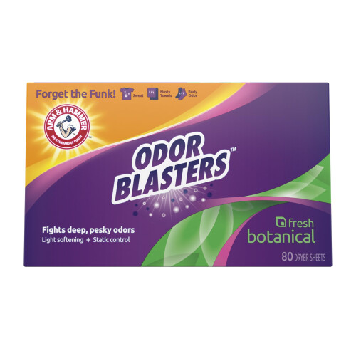 ARM & HAMMER ODOR BLASTER Sheets Fresh Botanical 80ct
