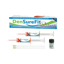 DenSureFit Unterkiefer-Prothesen-Reliner-Set, weiches Silikon-Prothesen-Reliner-Reparatur- und Pflege-Kombi-Set mit extra bequemem Liner, zum Nac