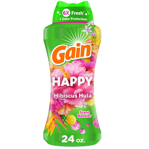 Gain In-Wash W   scheduft-Booster-Perlen Happy Scent 24 oz W   scheduft-Perlen