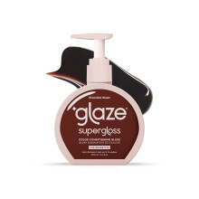Glaze Supergloss Color Conditioning Gloss With Dispensing Pump - Hydrating Semi-Permanent Color Hair Gloss & Shine Boost - For Dark Brown Hair - 6.4