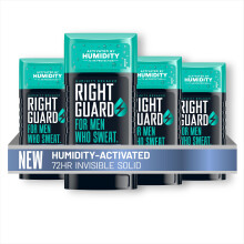 Right Guard Humidity Breaker Antiperspirant & Deodorant for Men  Cold Front Scent  2.5oz (4 Pack) Invisible Solid  2x Sweat Protection  72HR Odor