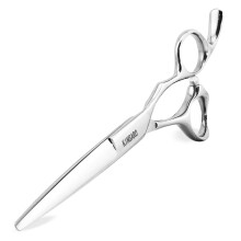 5.5" Professional Hair Scissors Barber Scissors Haircut Scissors Hair Cutting Scissors Hairdresser Scissors 440C Hair Shears Blind Hole Convex Edge KI