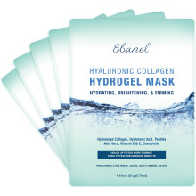 Ebanel 5-pack hydrogel collageenmasker voor gezicht instant verhelderende hydraterend gezichtsmasker masker voor het vuren van anti-verouderende