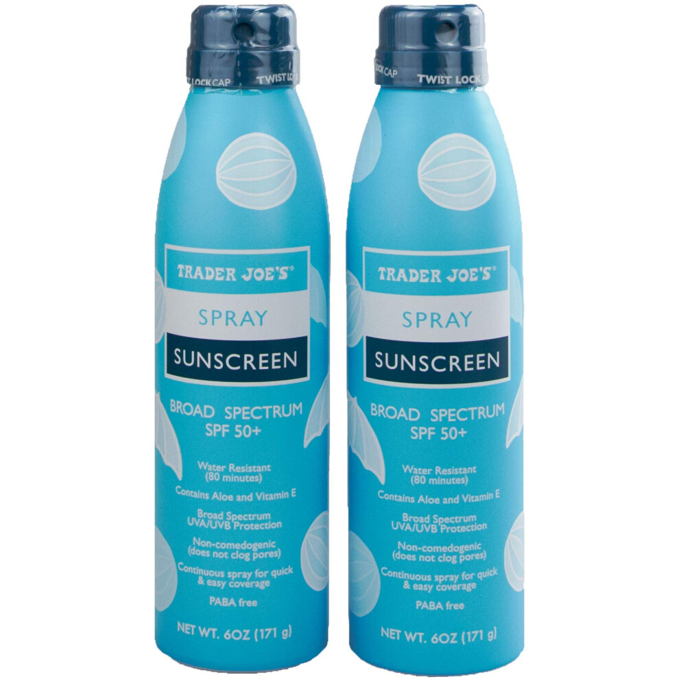 Tj's Trader Joe's Nourish Spray Sunscreen Spf 50+ Broad Spectrum (2-Pack)