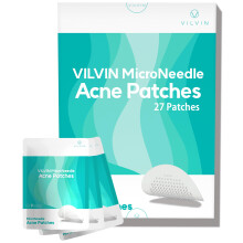 VILVIN Zit-pleisters voor gezicht - Microdart Blemish Patch - 27 ea - Snelwerkende cystische acne-pleisters - Hyaluronzuur Tea Tree - Micropoint