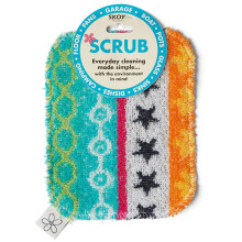 Skoy Scrub, Écologique, Éponge Réutilisable Non Rayante pour Cuisine et Nettoyage, Lavable au Lave-Vaisselle, Assortie