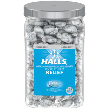 Halls Relief Mountain Menthol Sugar Free Cough Drops Bulk Cough Drops 225 Drops