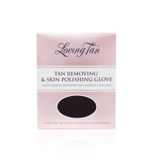 Loving Tan wiederverwendbarer Selbstbruner-Entfernungs- und Hautpolierhandschuh, Peeling mit leichten und starken Optionen, waschbares und langlebig