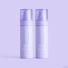 Naked Sundays Hydrating Glow Mist - Daily Face Sunscreen Spray Helt genomskinlig Gldande icke-klibbig icke-fet terfuktande SPF50 UVA/UVB-skydd