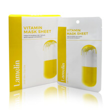 Lamelin Vitamiini Niasiiniamidi Sheet Mask 10 Pack Sitruuna Kiwi Uute Tokoferoli Anti Aging Tightening Kosteuttava Made In Korea