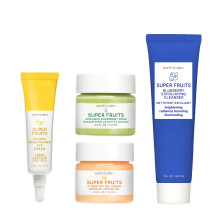 Startovac sada Earth To Skin Super Fruits: Blueberry Exfoliating Cleanser (1,0 Fl Oz), Citrusov denn gelov krm (0,5 Fl Oz), Avokdov nocn mask