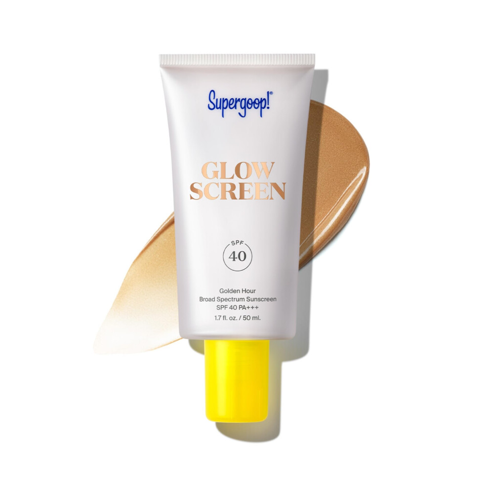 Supergoop! Golden/Bronze/Blue Glowscreen Spf 40 Hour ( Glow) - 1.7 Fl Oz - Glowy Primer + Broad Spectrum Sunscreen - Helps Filter Light - Boosts