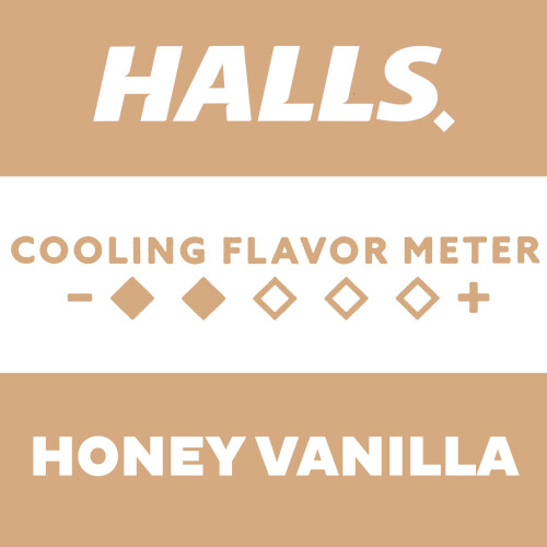 Halls Halls Soar Throats Hosta Honung Vanilj 30 droppar (frpackning med 2) 2