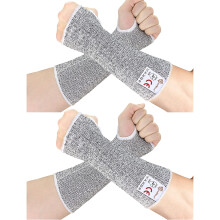 Evridwear Armschtzer fr dnne Haut und Prellungen, schnittfeste Armstulpen, Armschtzer, Schutzhllen fr Mnner und Frauen, 2 Paar mit Daumenl