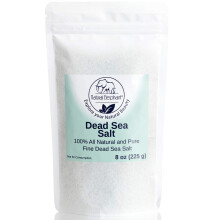 Sal de banho natural do Mar Morto para elefantes | Tamanho de viagem de 8 onas | 100% Natural e Puro | Gro Fino | Ideal para banhos e imerses