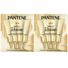 Pantene Hair Mask Miracle Rescue Shots  Intensive Repair Treatment for Damaged Hair  4 count 0.5 oz Each  Twin Pack