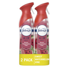 Febreze Odswiezacz powietrza w sprayu zwalczajacy nieprzyjemne zapachy w pomieszczeniu Slodki arbuzowy zapach winorosli 8,8 uncji 2 sztuki