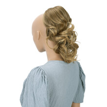 CAISHA 12"" Haarteil Zopf Pferdeschwanzverlngerung Volumins Wellig Hellbraun Blond Mix PH212